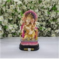 thumbnail image 4 of Standing Ganesha Statue Antique Ganesha Idol Lord Ganesha Sculpture Ganpati Murti Good Luck God Ganesh Figurine Unique Gifts Vinayaka Statue in Marble Dust Housewarming Gift - AtoZ India Cart, 4 of 4