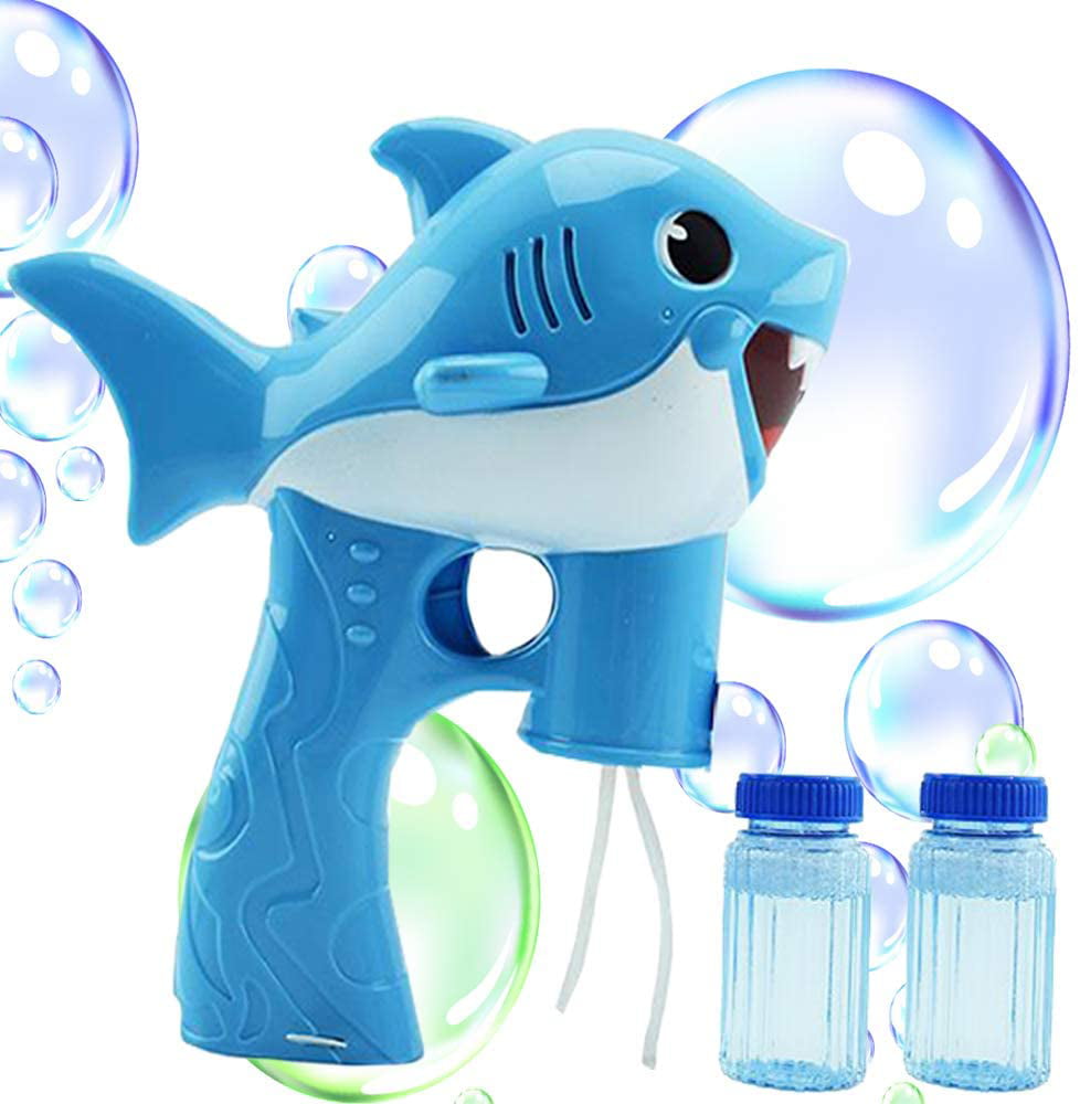 8" Light-Up Shark Bubble Blaster Kids Children Party Favors Prizes Toys 