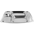 thumbnail image 3 of Youliang Stainless Steel Divided Lunch Tray - 3 Sections, 3 of 5