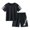 Black, variant on 12 Month Girl Clothes Winter Fall Winter Toddler Baby Boy Clothes 2Pcs Color Block Crewneck Sweatshirt and Pants Sweatsuit Little Boy Clothing