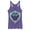 Purple Heather, variant on Women's Nintendo Legend of Zelda Link's Awakening Hylian Shield Racerback Tank Top Royal Blue Heather Medium