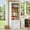 White, variant on 71"Tall Kitchen Pantry Storage Cabinet, Large Wood Bookcase Adjustable Shelves with 3 Drawers,Brown