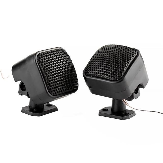 Tweeter para automóvil, 2 piezas, altavoz de audio cuadrado pequeño para automóvil, altavoz de audio para automóvil, instalación sin esfuerzo
