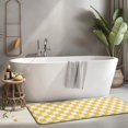 thumbnail image 2 of Yellow White Checkerboard Checkered Pattern Kitchen Rug Mat,Kitchen Runner Rugs Non Skid Washable,Decorative Kitchen Floor Mats for Kitchen,Sink,Laundry,17"x47.2", 2 of 7