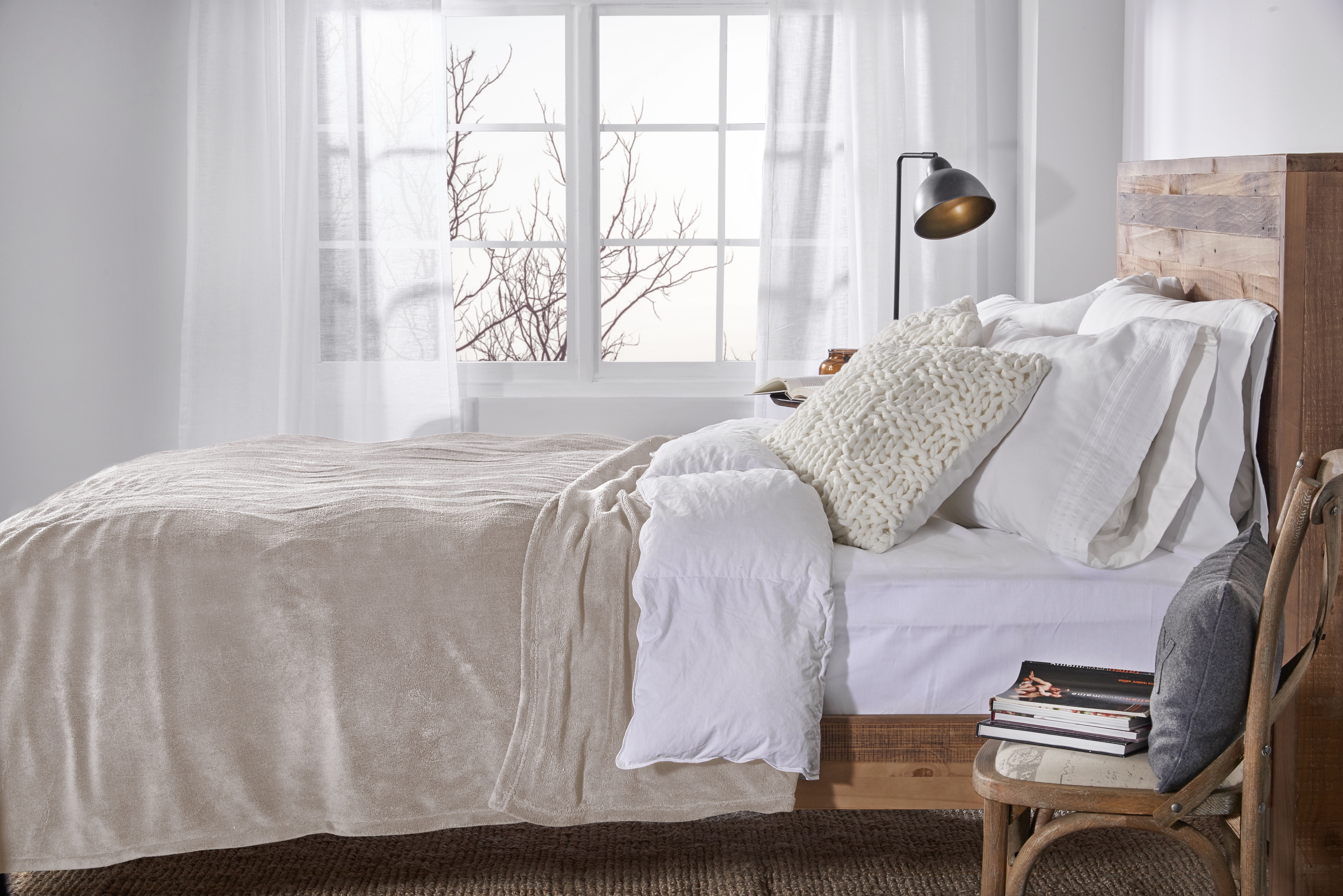 Sunbeam Heated Electric Microplush Blanket with 10 heat settings, Queen