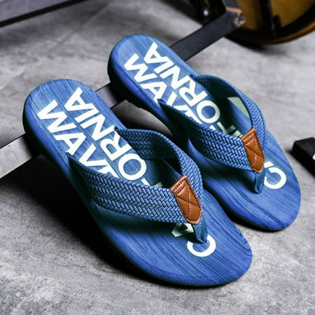 

Cathalem Selling Drop Beach Men Slippers Fashion Sandals Breathable Summer Sandal Non Slip Rubber Men Mens Slipper Shoes Size 14 Blue 8