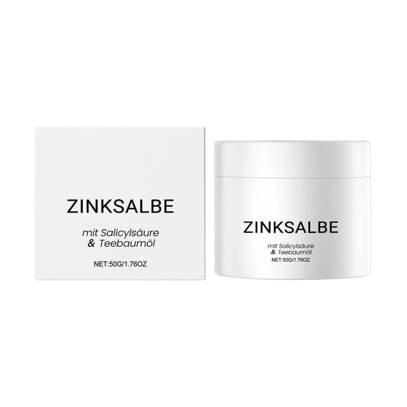 Fiudx Ungüento de Zinc, Crema para El Control de Imperfecciones con Aceite de Árbol de Té, Tratamiento Salicílico de Acción Rápida, Fórmula con Óxido de Alta Dosis, Uso Corporal Completo, Solución pa