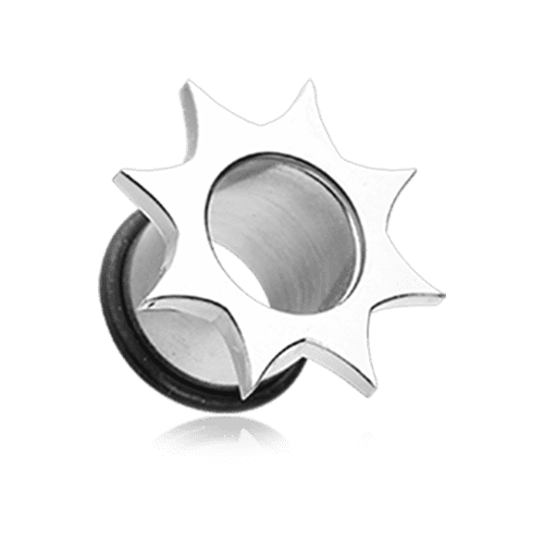 Starburst Single Flared Ear Gauge Tunnel Plug