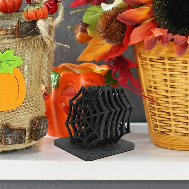 Suministros de cocina, manteles individuales, mantel individual, mantel para comer, decoración de mesa, mantel con diseño de telaraña de arácnido fantasma, mantel para mesa, apto para sala de estar, c