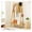 Natural, variant on Bamboo Clothes Rack with Shelf & Hooks - 65.5" Garment Rack - Natural Brown Wood Finish - Heavy Duty 253lbs Capacity - Bedroom, Entryway Organizer