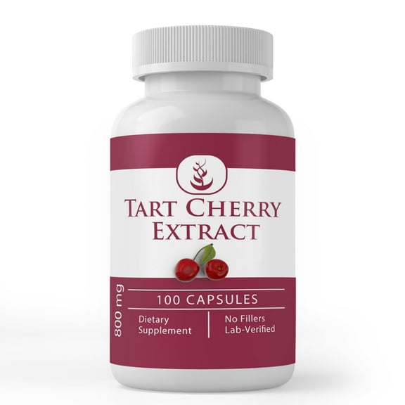 PURE ORIGINAL INGREDIENTS Tart Cherry Extract 100 Capsules Always Pure, No Additives Or Fillers, Lab Verified