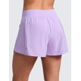 thumbnail image 3 of CRZ YOGA  2 in 1 Double Layer Running Shorts for Women 3" Athletic Tennis Workout Pants with Zip Pockets, 3 of 5