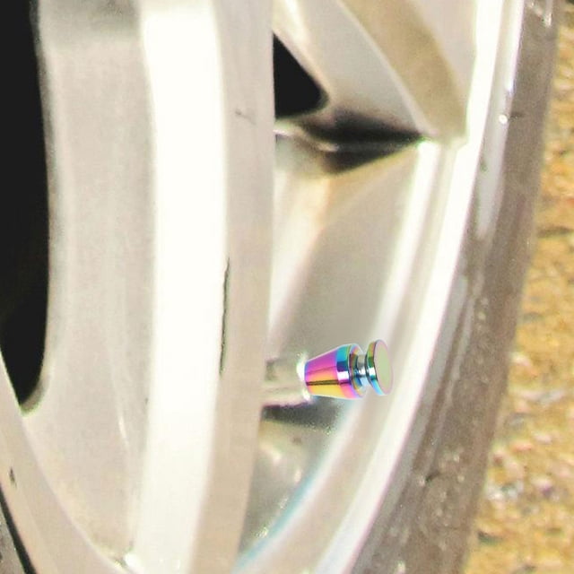 KALLORY 4Ud Tapas De Válvula Para Llantas Resistentes Y Decorativas Para Vehículos Automotor