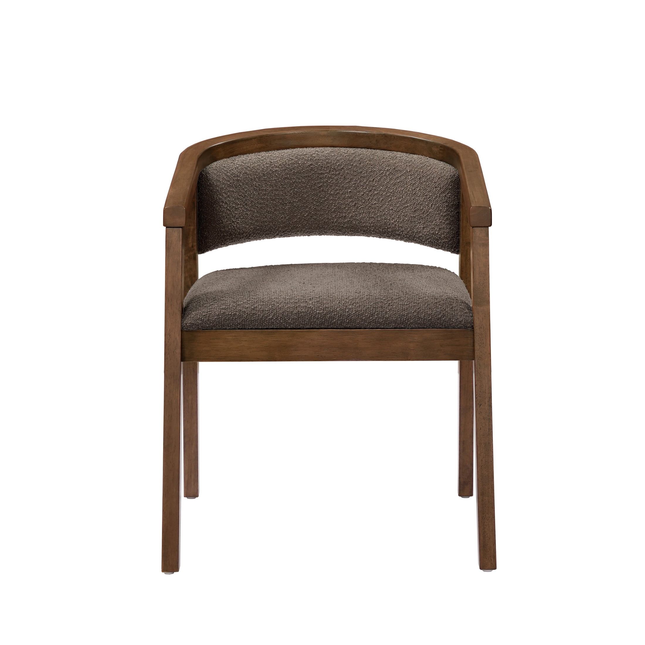Christopher Knight Home 7-Piece Modern Dining Set, 84" Table and U-shaped Upholstered Chairs, Walnut