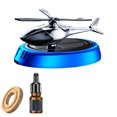 thumbnail image 1 of Helicopter Car Air Freshener Office Dual Frequency Mode Diffuser Perfume Bottle Solar Autorotation Blue, 1 of 9
