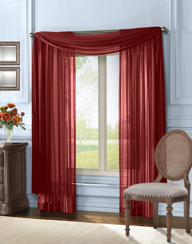 linen window scarf