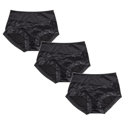 

Womens Underwear Brief Plus Size Cotton Bikini Lace Soft Hipster Panty Ladies Stretch Panties3PC