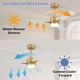 thumbnail image 5 of Ventilador de techo LANMEL de 42" dorado con luz, 6 velocidades y control remoto, 5 of 7
