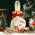 thumbnail image 4 of YOHAVEN 7.48" Christmas Eve Fruit Packaging Bag Drawstring Gift Pouch for Holiday Treats Seasonal Party Favors Xmas Decorations Home Christmas Decor Indoor Gift Wrapping Holiday Celebrations, 4 of 6