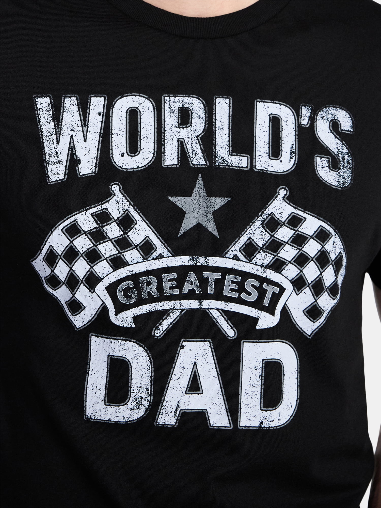Father's Day Men's Vintage Label Dad Graphic Tee by Way to Celebrate, Sizes XS-5XL