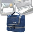 thumbnail image 6 of Hanging Toiletry Bag, Travel Organizer, Cosmetic Bag And Detachable Makeup Pouch Blue, 6 of 8