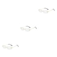 thumbnail image 4 of Baohd Cadre en Métal Haute Définition pour Femmes Élégant et Résistant Rectangle Femmes Antirouille Blanc 3ensemble, 4 of 6
