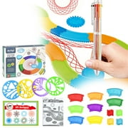 Feng Shui Import Creative Spirograph Drawing Set For Kids,Interchangeable Wheels And Rings For Geometric Art,Multi Shape Craft Kit For Student Art Project