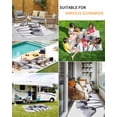 thumbnail image 5 of Outdoor Rug 5x8 ft Gray Tulip Floral Waterproof Outdoor Patio Rug Mat Non Slip Outside Area Rugs Carpet for RV,Camping,Porch,Deck,Pool,Balconybackyard,Watercolor Flowers, 5 of 9