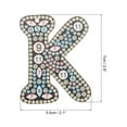 thumbnail image 2 of Llaveros de arte de diamante Uxcell, 1 PCS Llaveros de pintura de arte de diamante Letras Kit de iniciales DIY Llave 5D K, 2 of 5