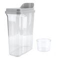 thumbnail image 1 of 2.5L Récipient de Stockage de Grain Alimentaire Étanche Distributeur de Céréales Transparent Gris, 1 of 14