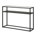 thumbnail image 3 of Evelyn&Zoe Nellie 42" Wide Rectangular Console Table with Metal Mesh Shelf, Blackened Bronze, 3 of 8