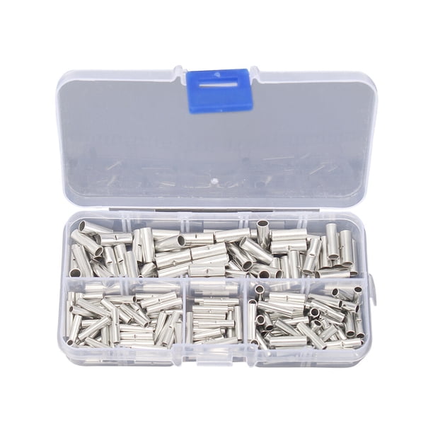 BRIGHTFUFU Conector de alambre de tope 200pcs Conector de cobre estampado de estampar Terminal Terminal Terminal Bars Terminales Bares Conectores Kit
