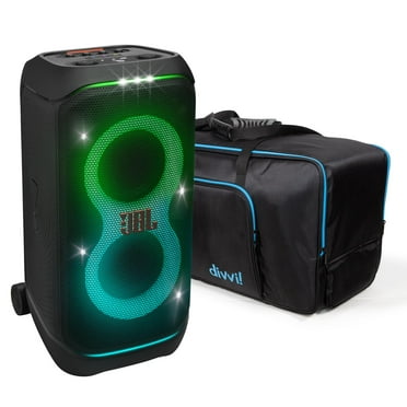 JBL PartyBox Stage 320 Portable Bluetooth Speaker Bundle with divvi! Bag