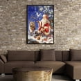 thumbnail image 2 of Navidad gato resina diamante costura DIY 5D Santa Claus pintura de diamantes de imitación bordado de cristal oficina en casa punto de cruz Eigraketly JR0622-05, 2 of 6