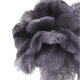 thumbnail image 3 of Lampe de table rechargeable en plumes d'autruche, décoration romantique moderne, lampe de chevet pour chambre à coucher, décoration d'intérieur, grise, 3 of 4