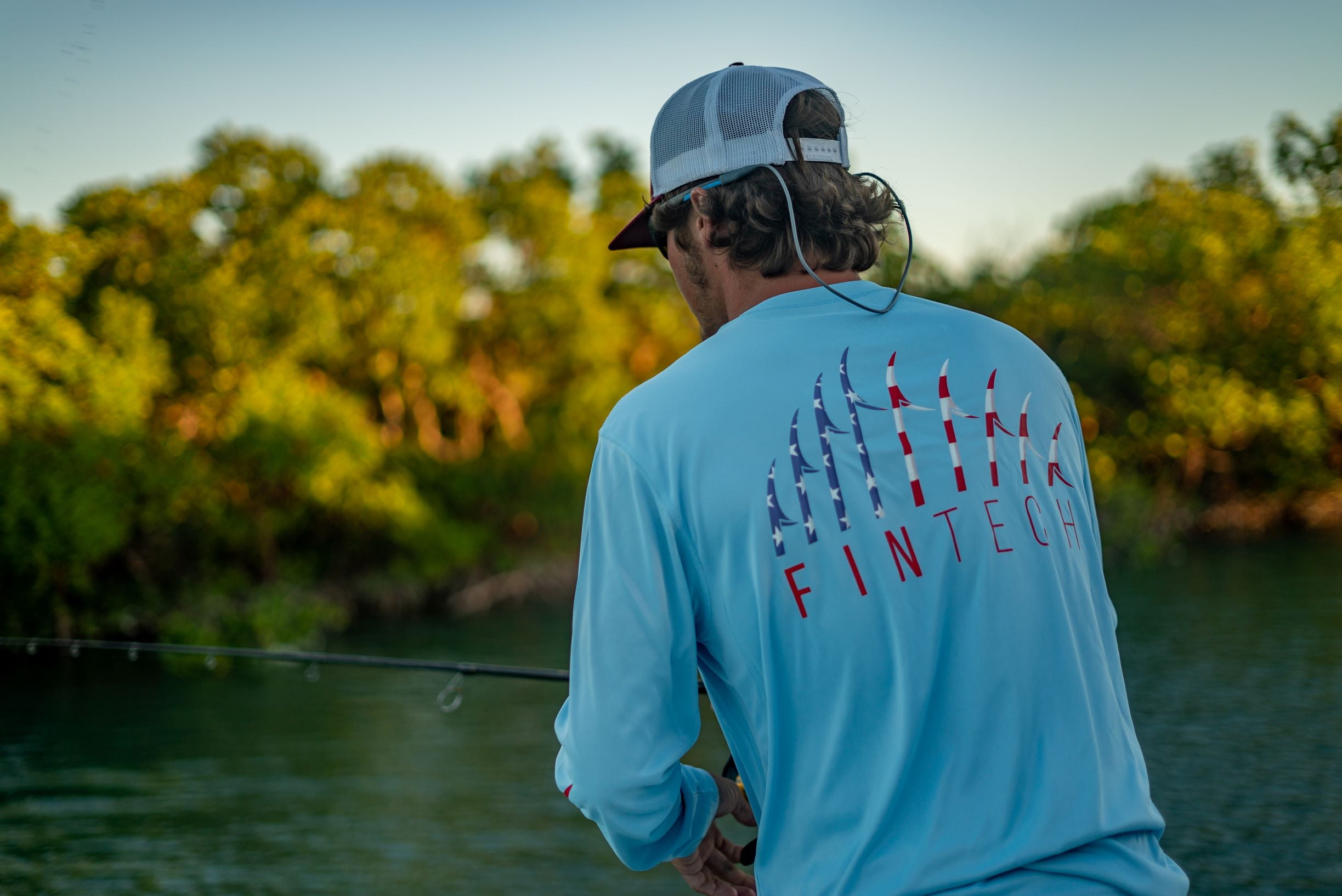 FinTech Men's Long Sleeve Fishing Shirt Freedom FinTech - Medium