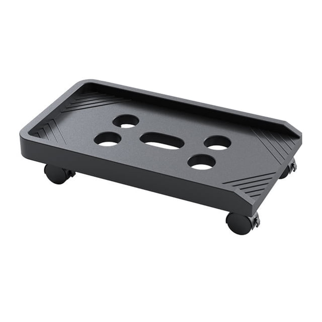 FRCOLOR Computer Tower Shelf Durable Plastic Computer Mainframe Case with Radiating Holes and Brake Wheels for Long Lasting Use,18.43"X9.84"X2.76"