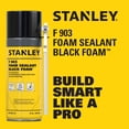 thumbnail image 2 of Sellador de espuma en aerosol STANLEY F903, negro, impermeable, 355 ml, 12 unidades, 2 of 8