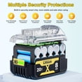 thumbnail image 4 of DW 4Pack 20V 8Ah Lithium-lon Battery Replacement Compact XR Design, High-Capacity Power, Compatiblewith DCB205 DCB200 DCB203 DCB206 DCB208 20-Volt Cordless Power Tools, Long-Lasting ,20V Max Battery, 4 of 8