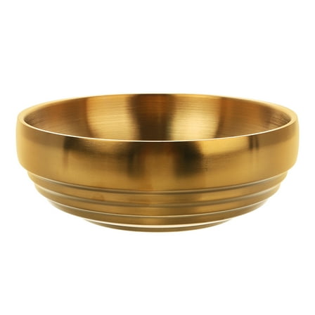 GOOHOCHY Portable Key Bowl Golden 1Pcs 8.3X8.3X2.7in Stainless Steel
