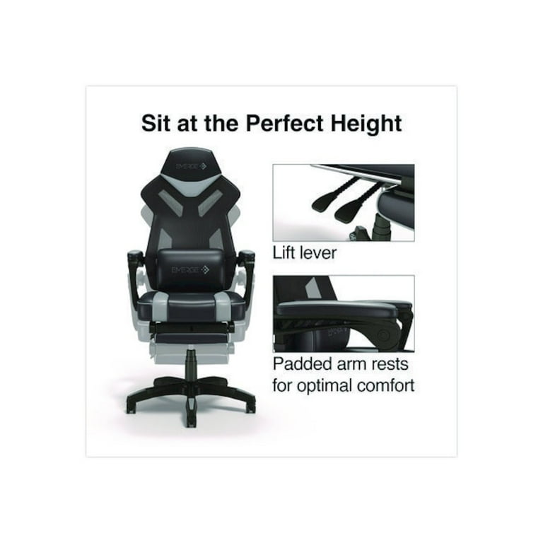 Emerge Vomax Gaming Chair with High Back Race Design and