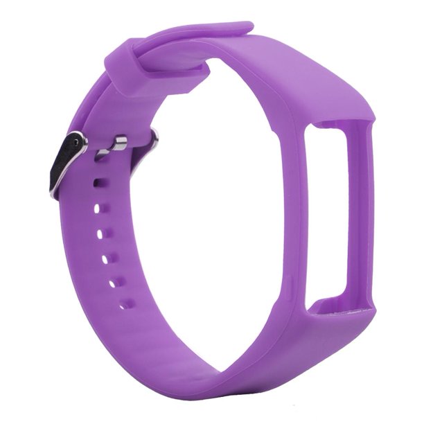 Correa Muñeca Silicona Ajustable Reloj Pulsera Reemplazada Suave para Polar A360 A370 () Púrpura