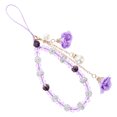 thumbnail image 1 of FENGGUIQU Correa Para Teléfono Con Colgante Floral Y De Cristal Morado Estilo Y Duradero, 1 of 7