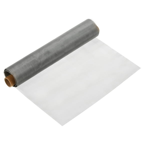 Unique Bargains 11.8'x3.3ft 304 Stainless Steel Wire Mesh Screen, 120 Mesh Woven Air Vent Filter Mesh for Window Garden Cage