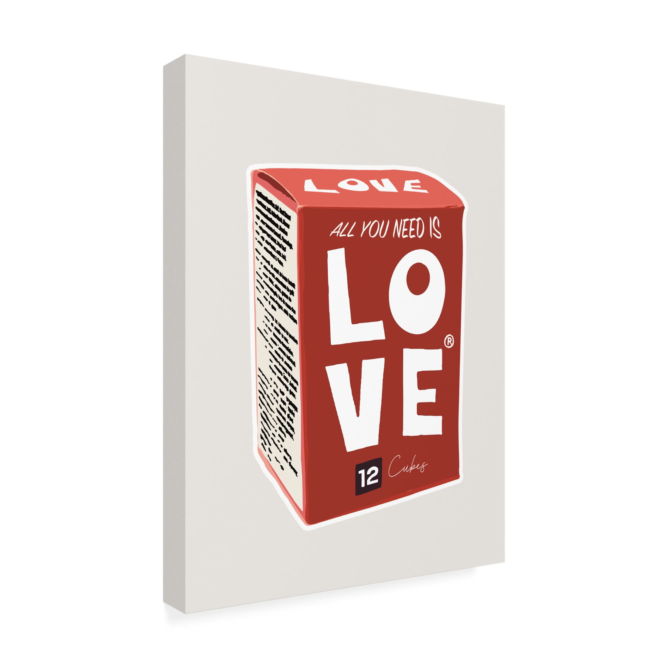 Trademark Fine Art Jon Downer All You Need Is oxo Love Canvas Wall Art