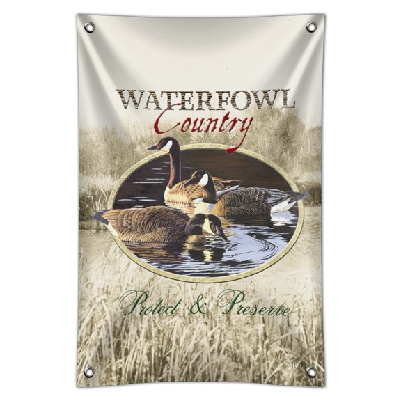 Waterfowl Country Protect and Preserve Geese Home Business Office Sign