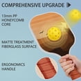 thumbnail image 4 of Pickleball Paddles Set Of 1, Fiberglass Surface, West & Cowboy Print, 1 Paddle, 2 Balls & Bag, 4 of 5