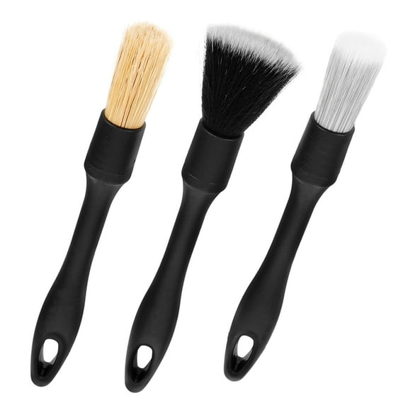 3 Pcs Car Cleaning Tool Automotive Detailing Kit Auto Detailing Supplies Car Cleaning Brush