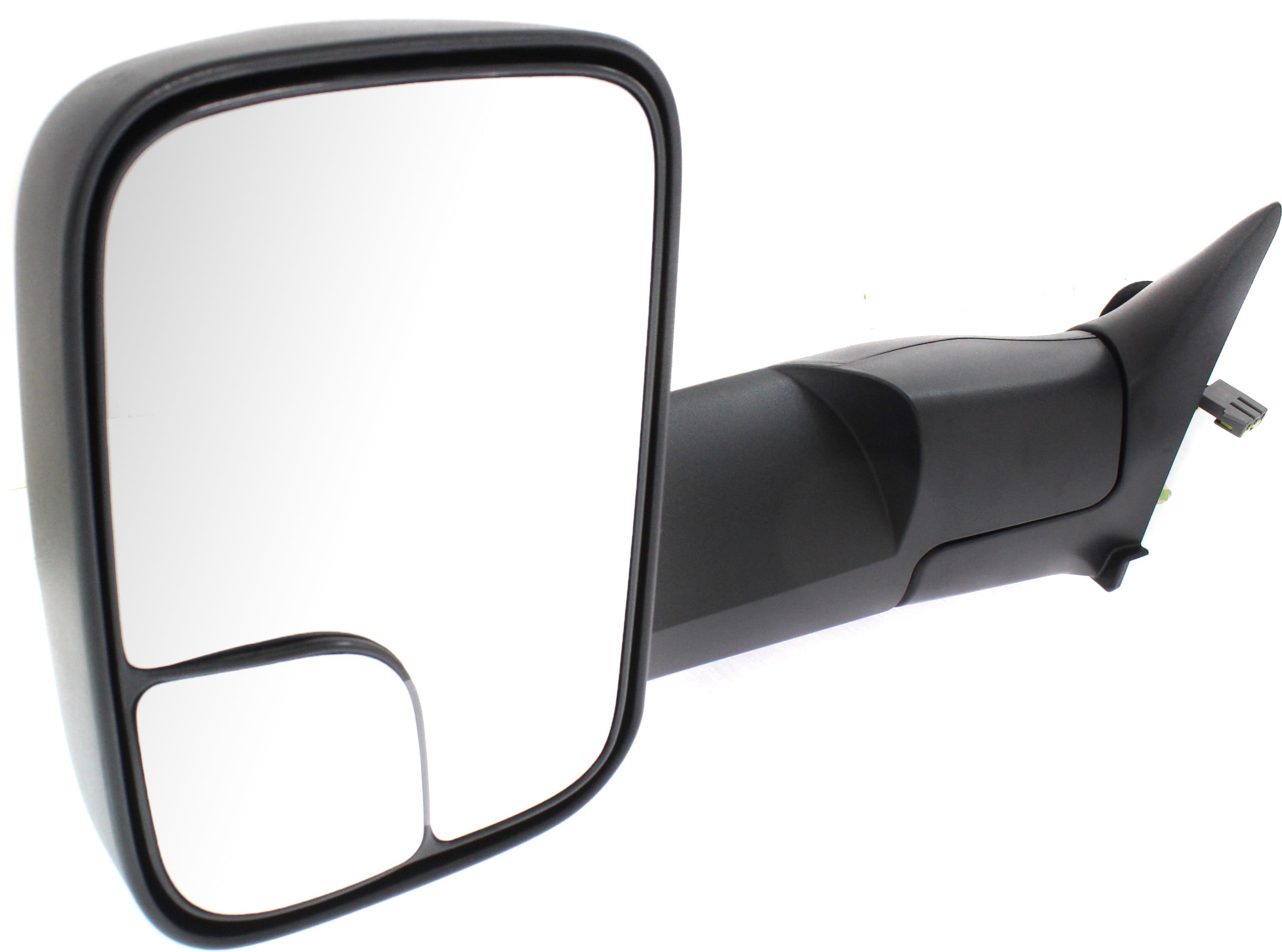 Towing Mirror Compatible With 1994-1997 Dodge Ram 3500 2500 Left Driver Side w/ Blind Spot Corner Glass Textured Black Kool-Vue