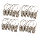 thumbnail image 2 of Clips de barra de cortina de ducha de ventana de acero inoxidable 20 piezas anillos Clips de cortinas Tmvgtek Oficina Multiescena Multifunción, 2 of 6